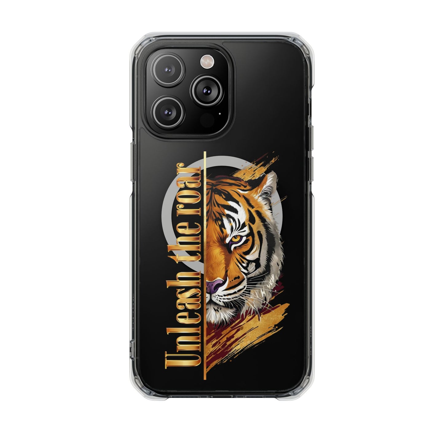 Unleash the Roar Tiger Magnetic Clear Phone Case