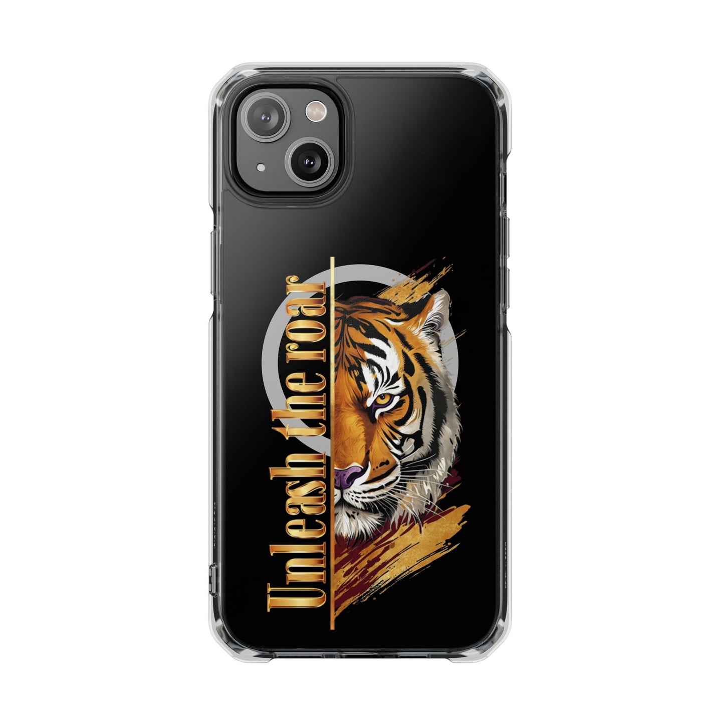 Unleash the Roar Tiger Magnetic Clear Phone Case