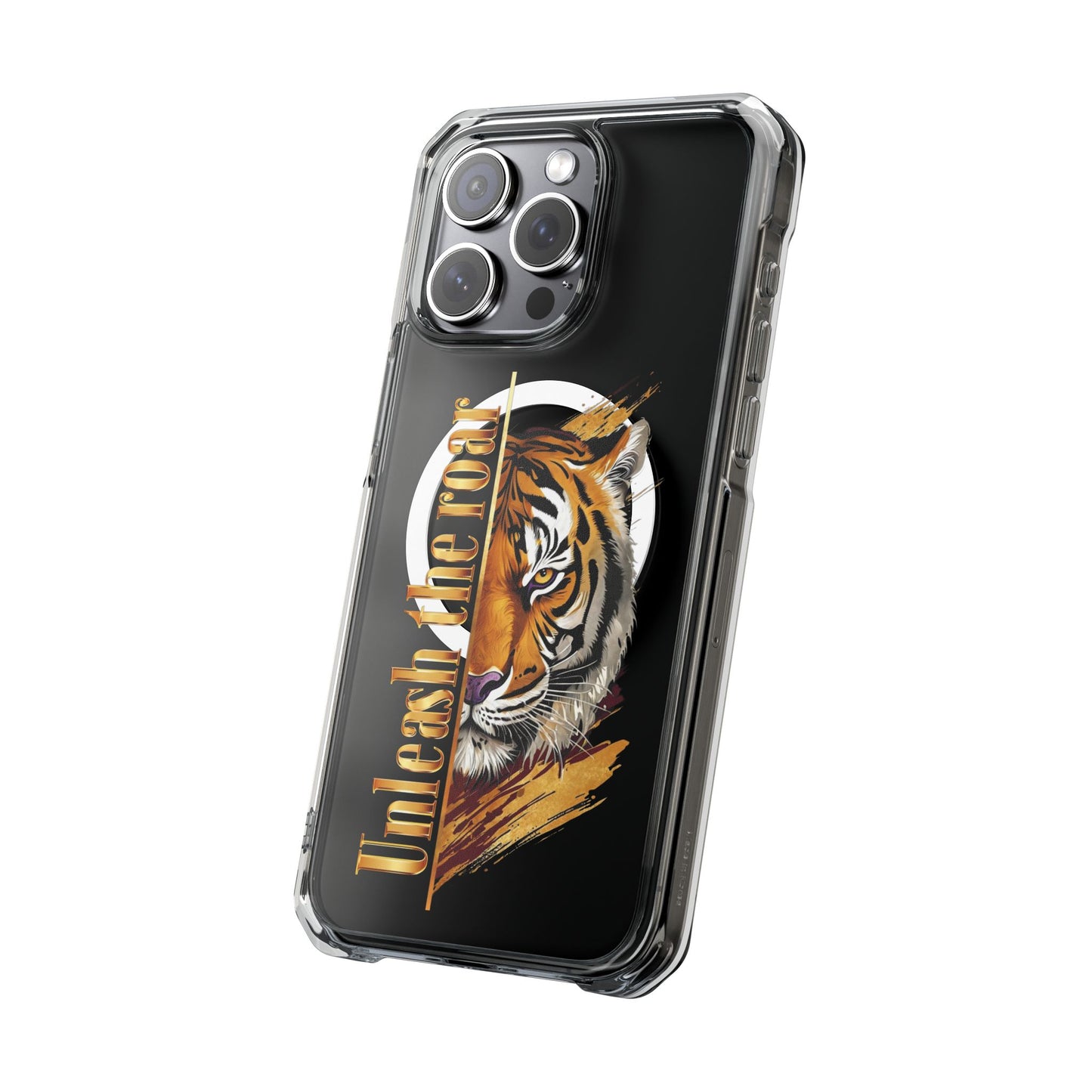Unleash the Roar Tiger Magnetic Clear Phone Case