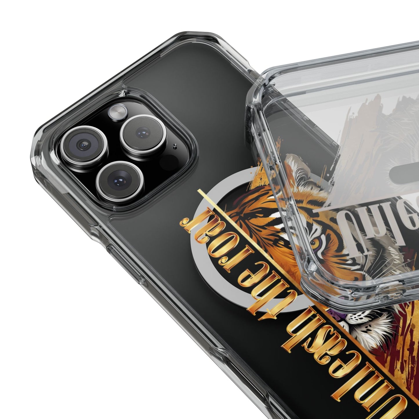 Unleash the Roar Tiger Magnetic Clear Phone Case
