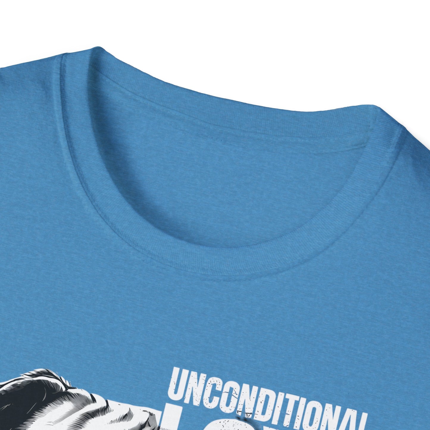 Unisex Softstyle T-Shirt - 'Unconditional Love in Every Bark' - Dog Lover Gift