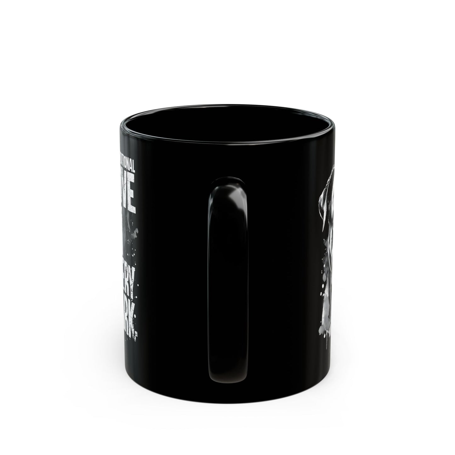 Dog Lover's Black Mug - Unconditional Love in Every Bark - 11oz & 15oz