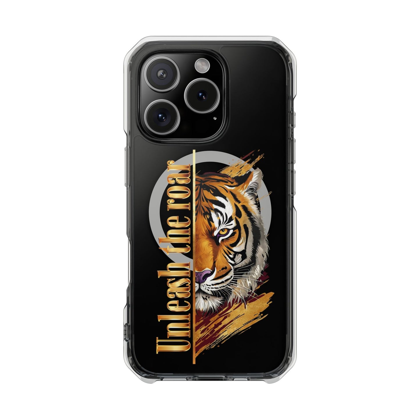 Unleash the Roar Tiger Magnetic Clear Phone Case