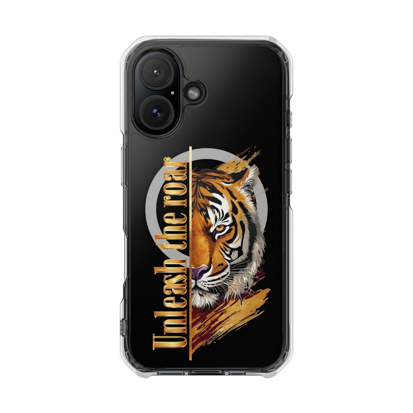 Unleash the Roar Tiger Magnetic Clear Phone Case