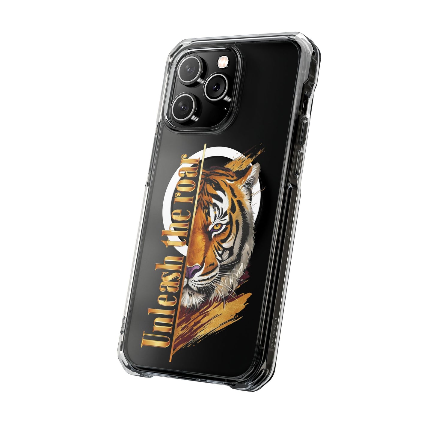Unleash the Roar Tiger Magnetic Clear Phone Case