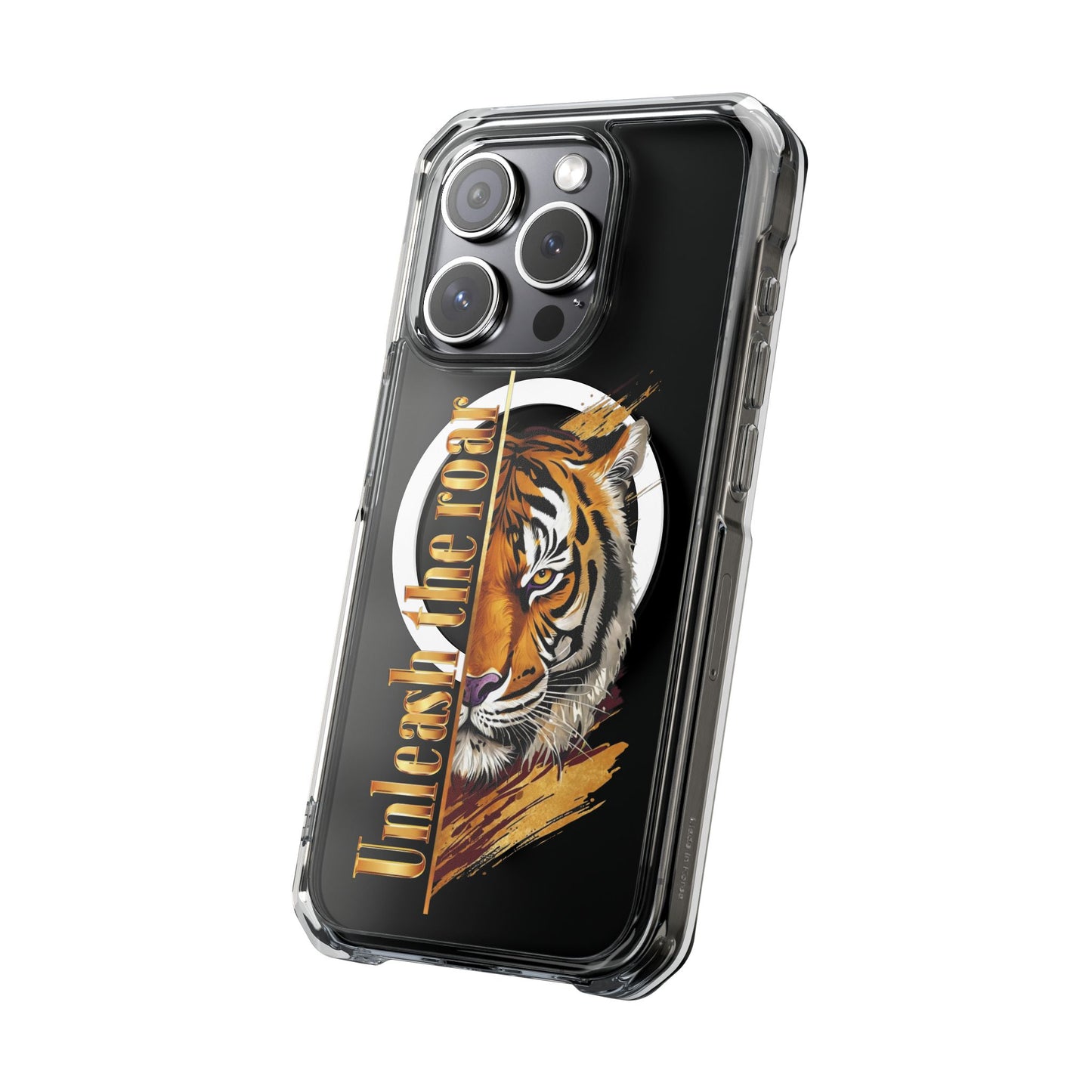 Unleash the Roar Tiger Magnetic Clear Phone Case