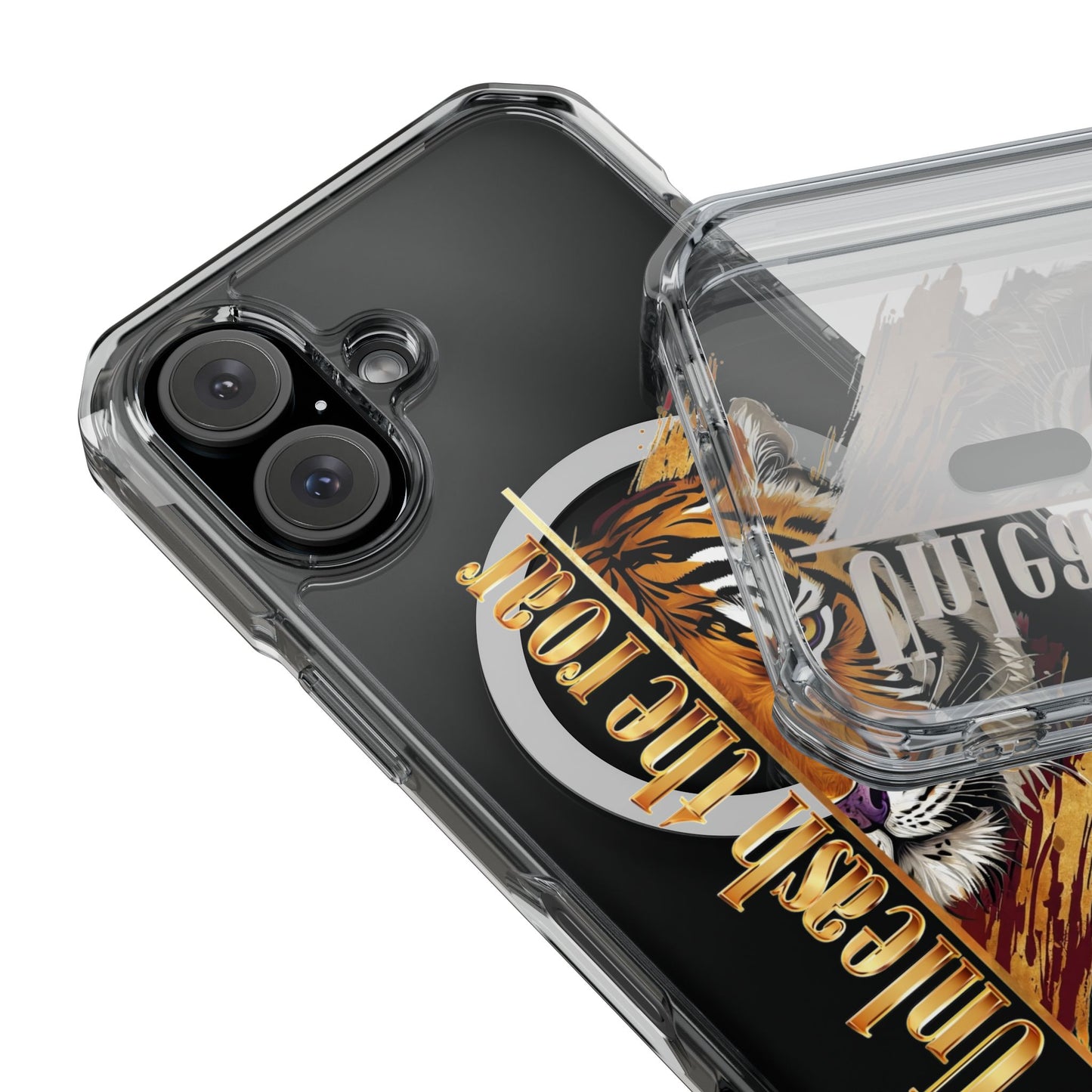 Unleash the Roar Tiger Magnetic Clear Phone Case