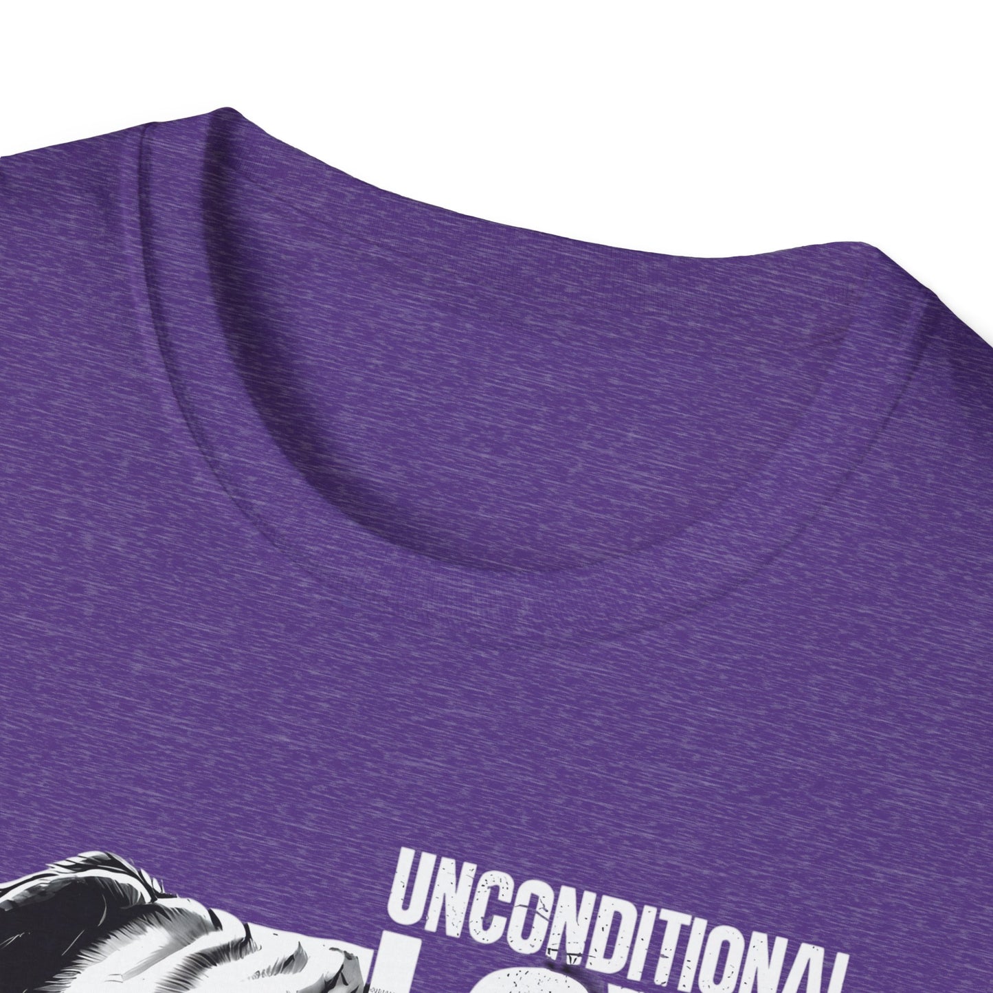 Unisex Softstyle T-Shirt - 'Unconditional Love in Every Bark' - Dog Lover Gift