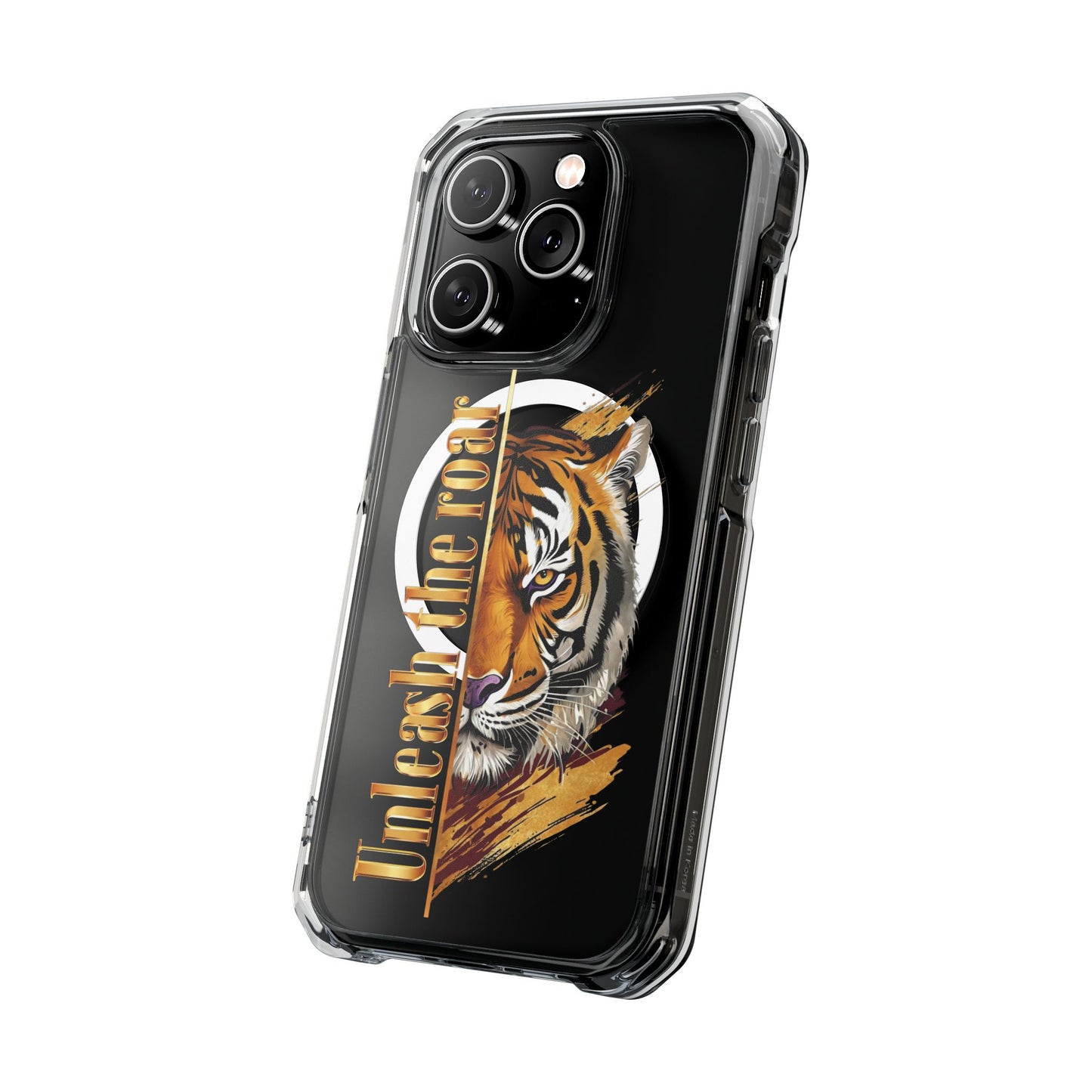 Unleash the Roar Tiger Magnetic Clear Phone Case