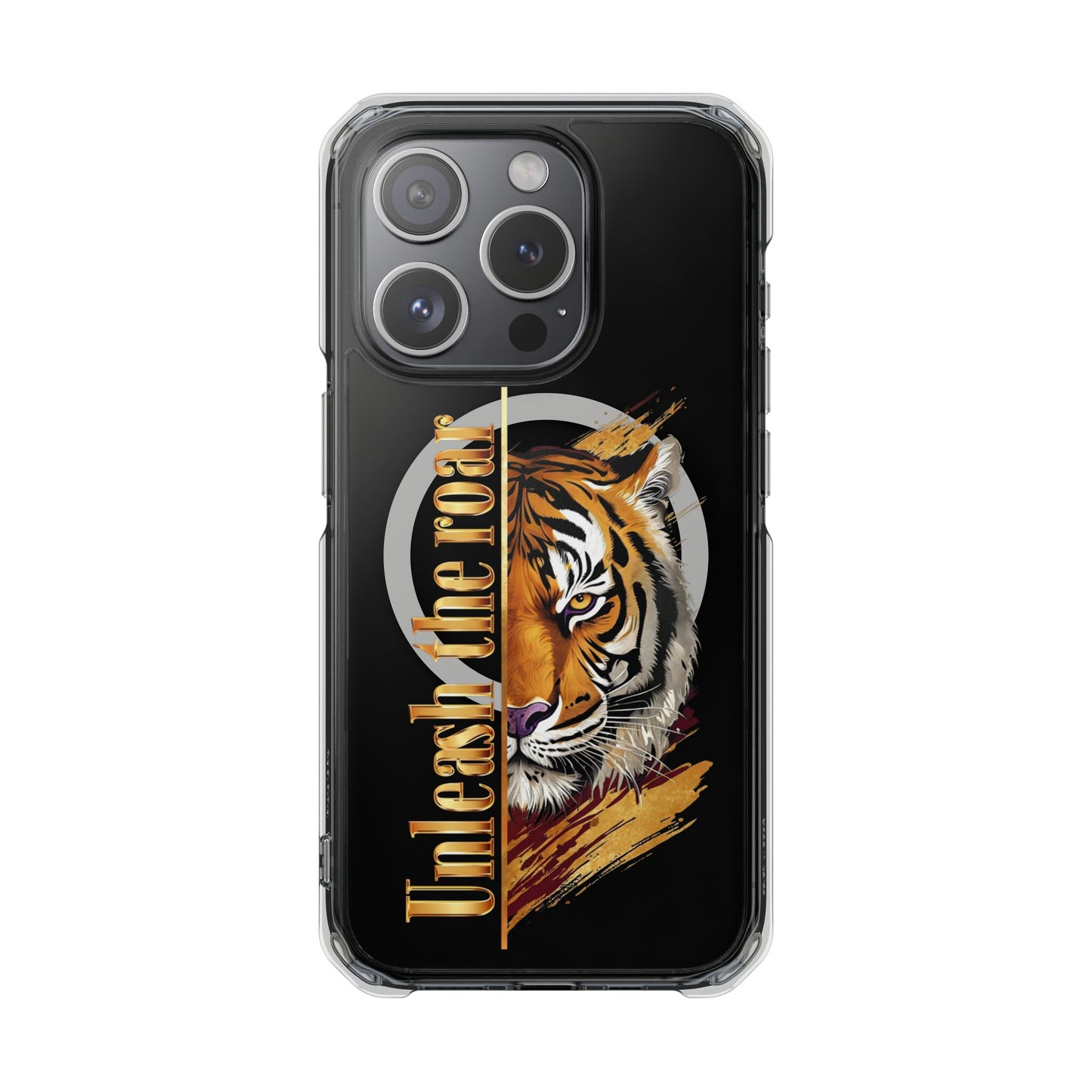 Unleash the Roar Tiger Magnetic Clear Phone Case
