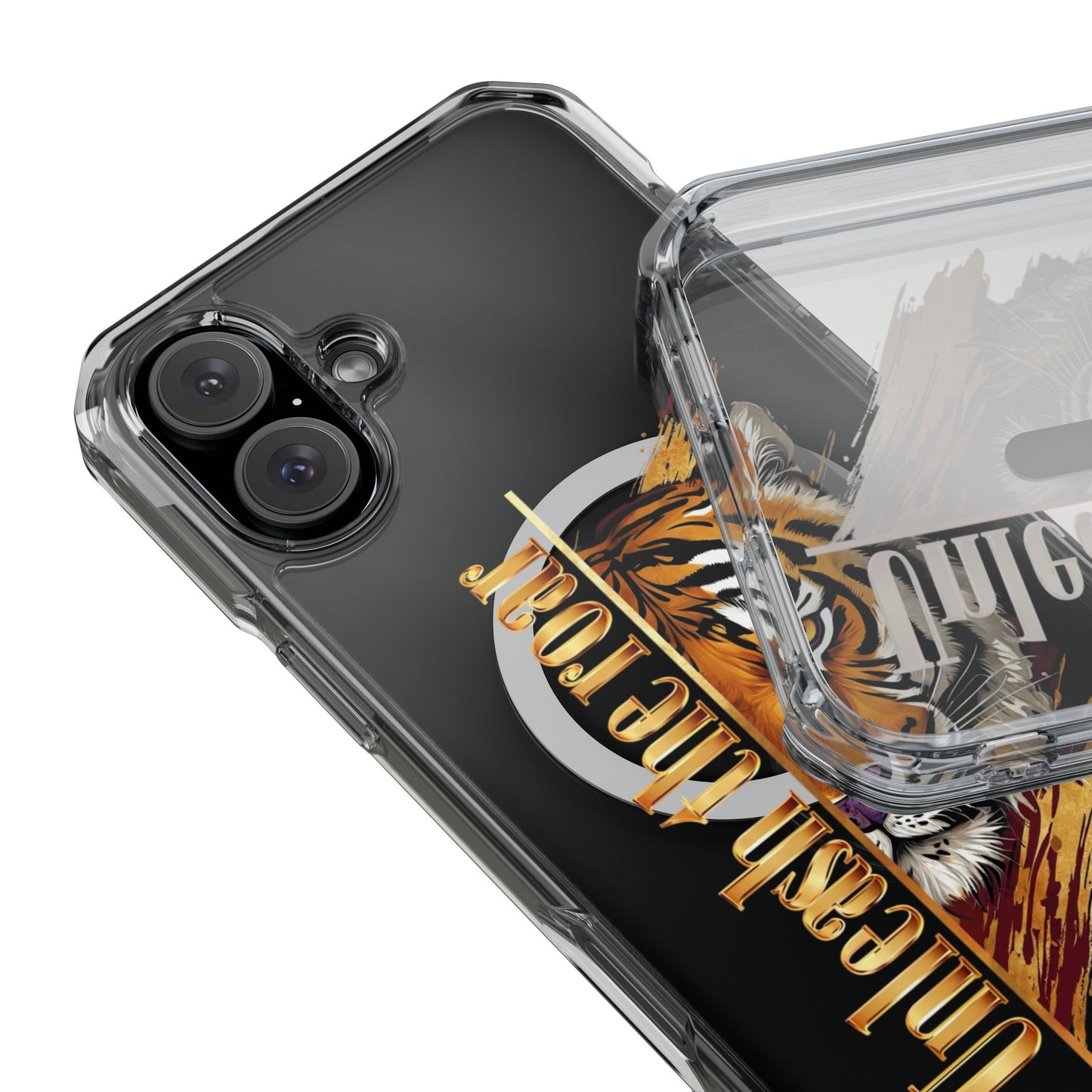 Unleash the Roar Tiger Magnetic Clear Phone Case
