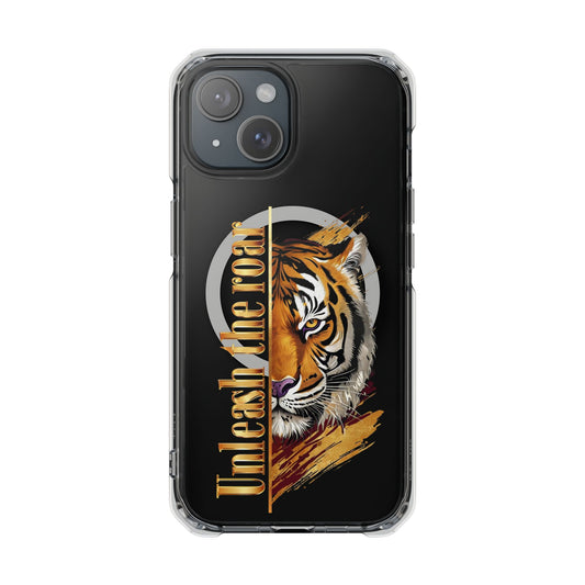 Unleash the Roar Tiger Magnetic Clear Phone Case