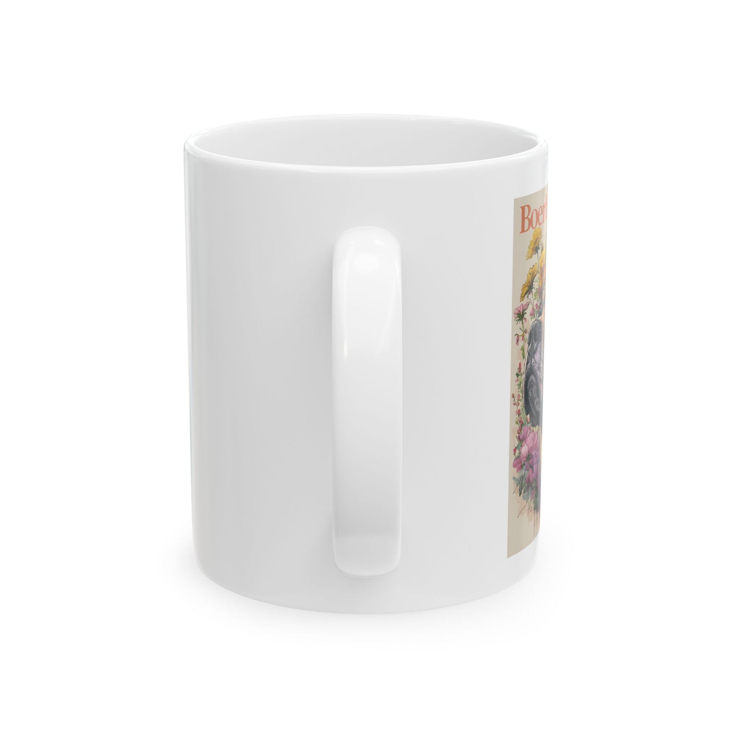 Botanical Art Ceramic Mug - 11oz & 15oz | Floral Design for Nature Lovers