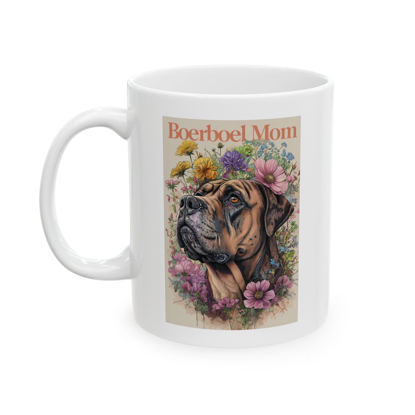 Botanical Art Ceramic Mug - 11oz & 15oz | Floral Design for Nature Lovers