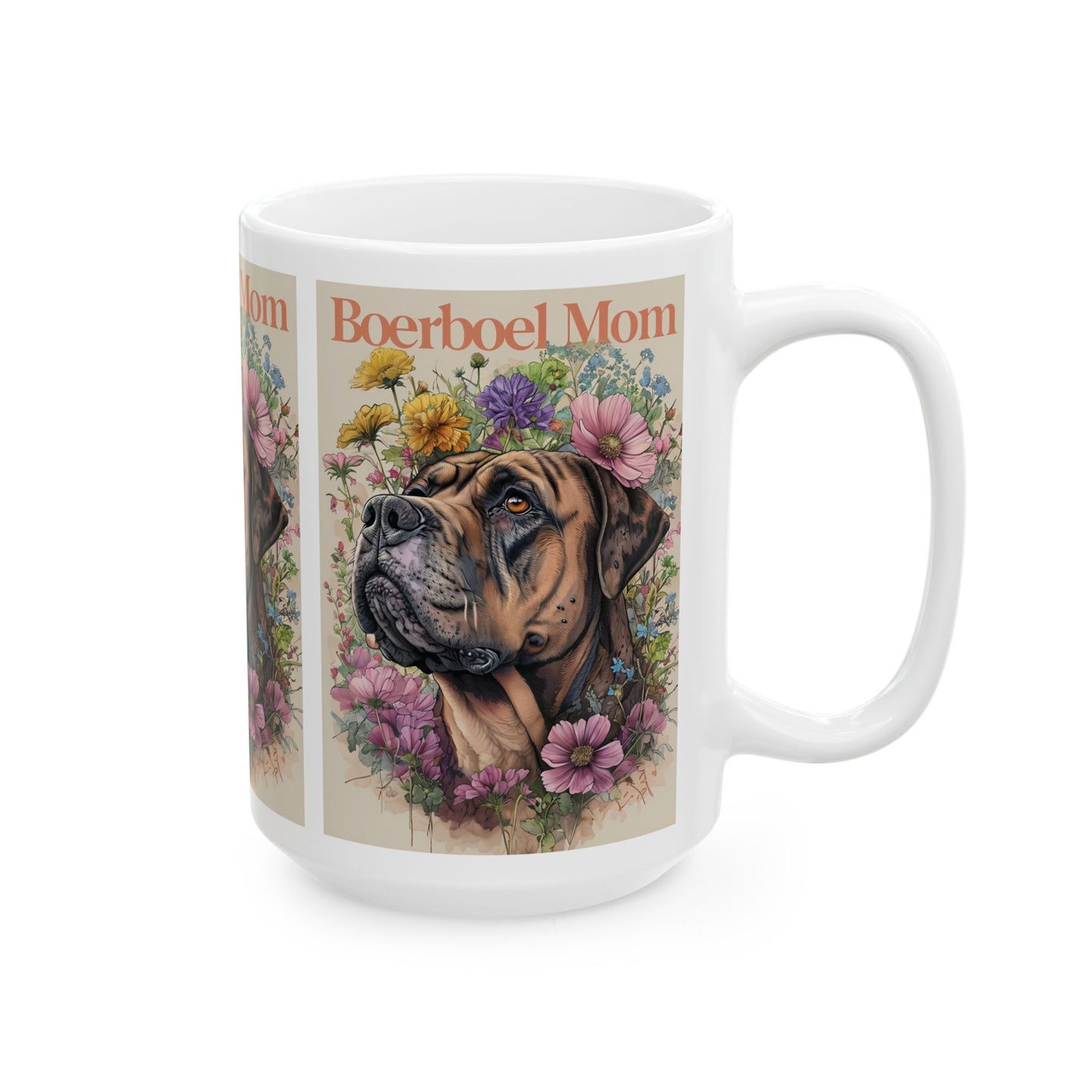 Botanical Art Ceramic Mug - 11oz & 15oz | Floral Design for Nature Lovers