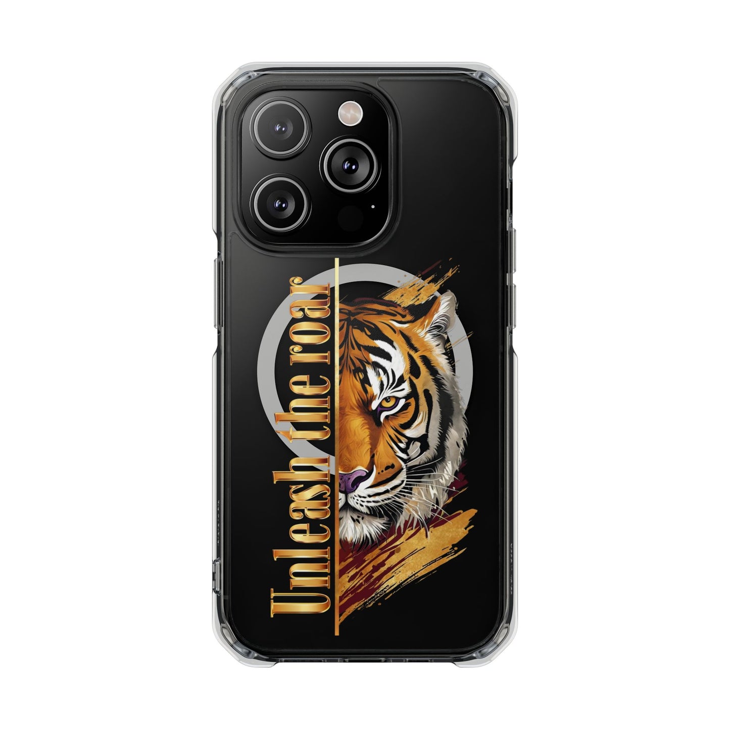 Unleash the Roar Tiger Magnetic Clear Phone Case