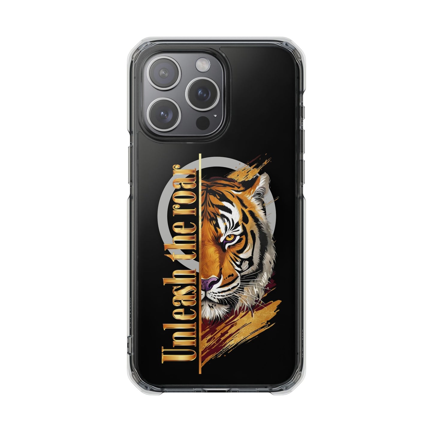 Unleash the Roar Tiger Magnetic Clear Phone Case