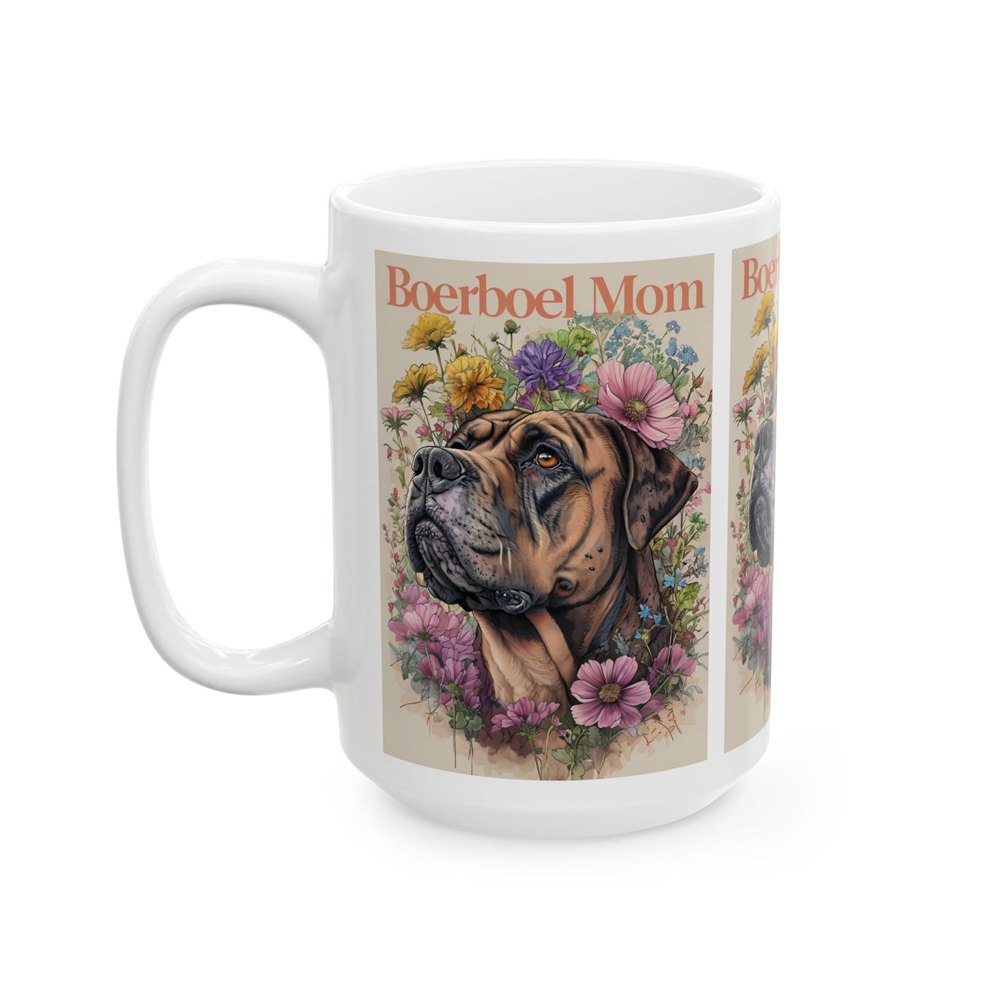 Botanical Art Ceramic Mug - 11oz & 15oz | Floral Design for Nature Lovers