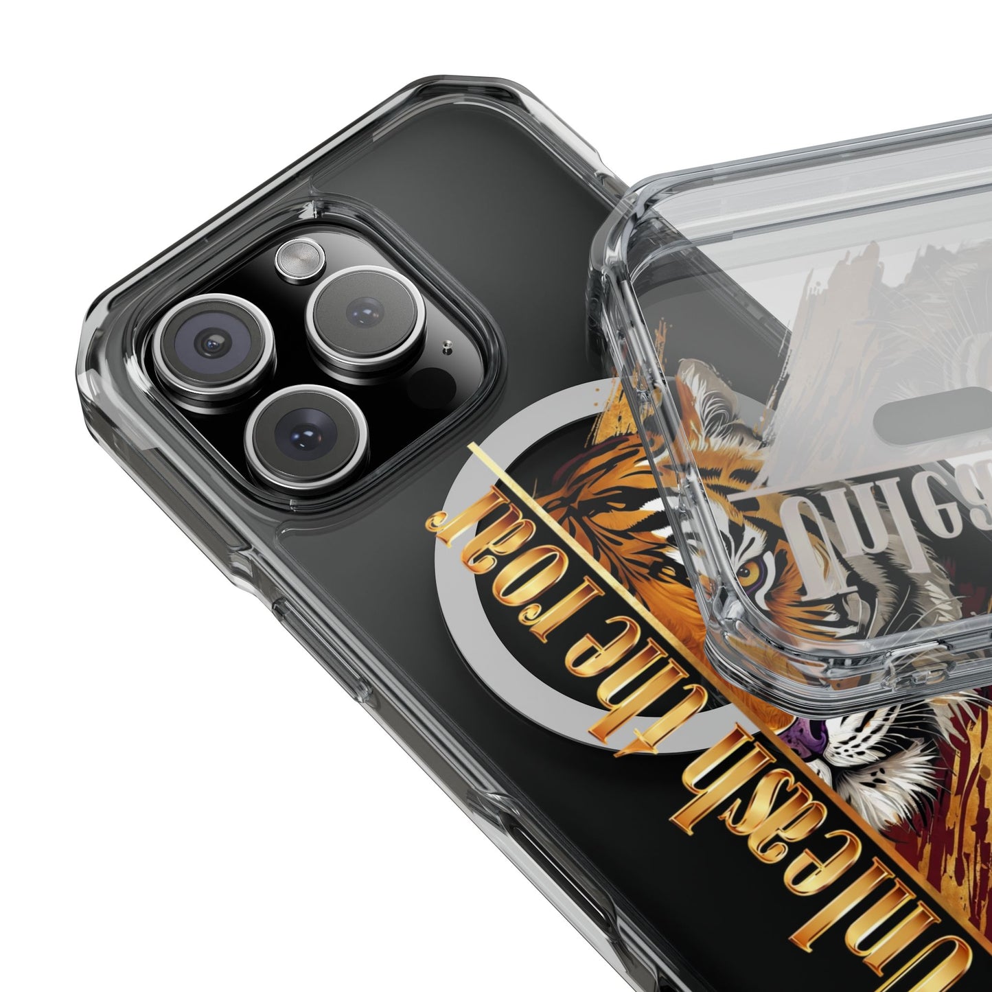 Unleash the Roar Tiger Magnetic Clear Phone Case